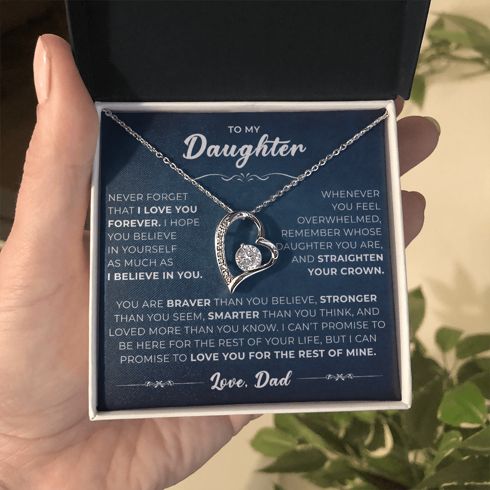 To My Daughter From Mom & Dad – Beautiful Jewelry Gift with Luxury Gift Box