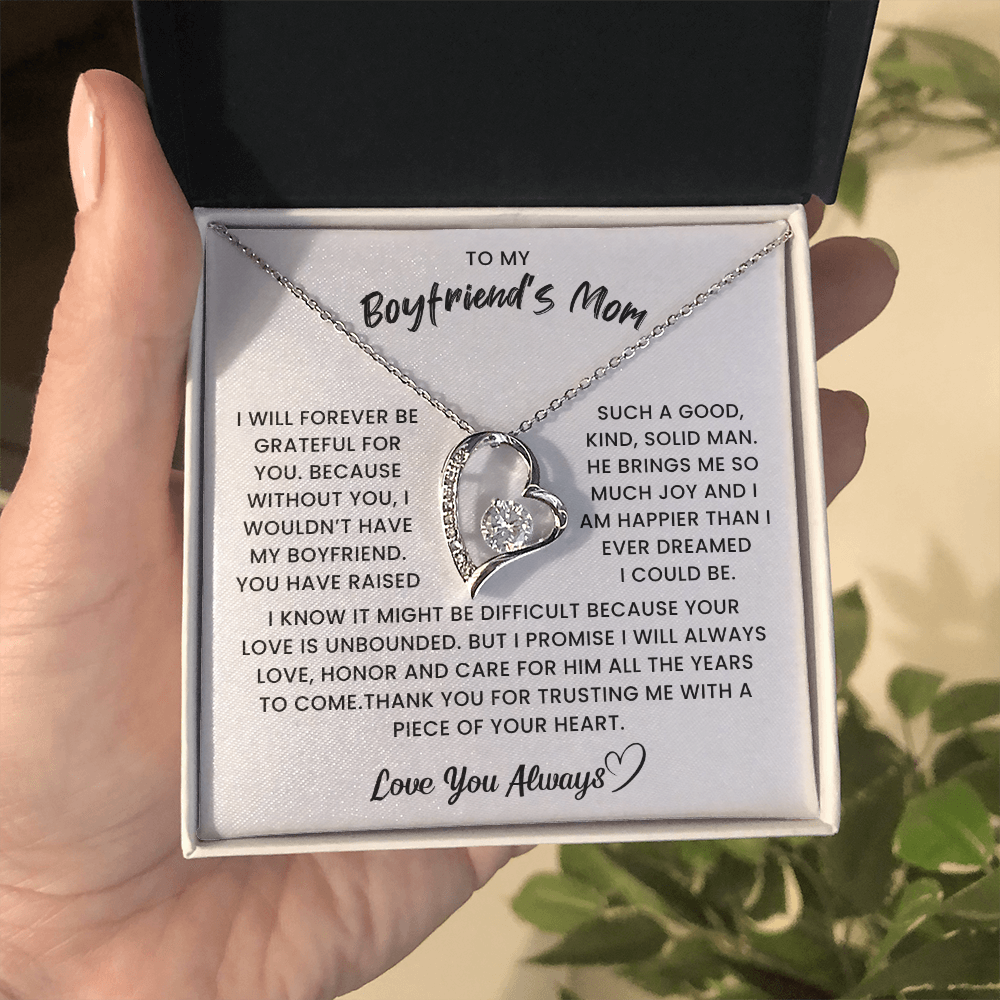 Gift to My Boyfriend's Mom Necklace – Perfect for Mother's Day
