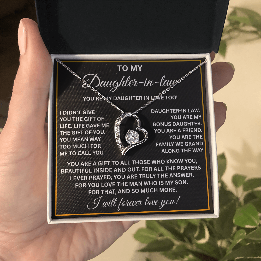 To My Daughter-in-law Necklace – Meaningful Gift from Mom or Dad