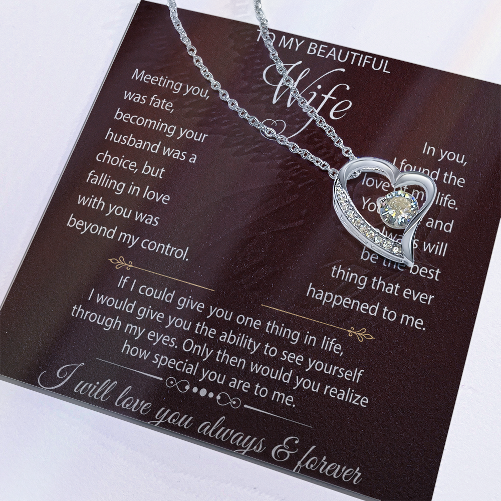Forever Love Necklace Form Lover Husband for My Sweet Heart