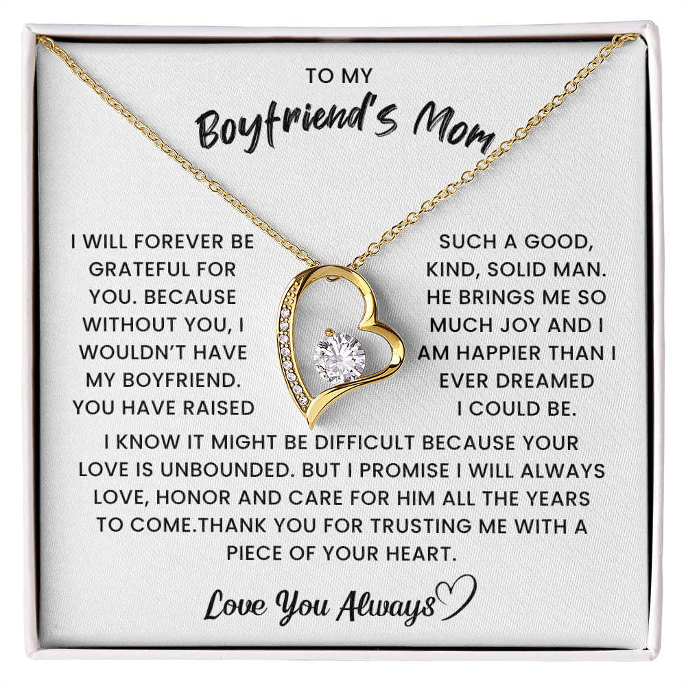 Gift to My Boyfriend's Mom Necklace – Perfect for Mother's Day