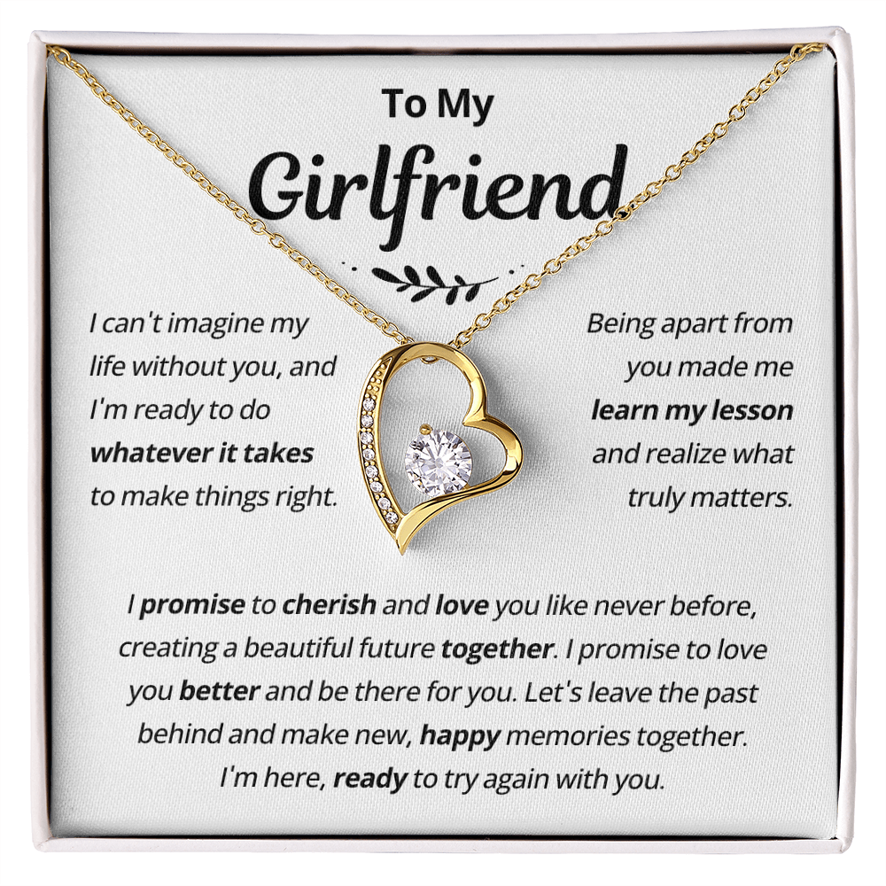 Girlfriend Necklace From Boyfriend, to My Love Necklace, Christmas Gifts