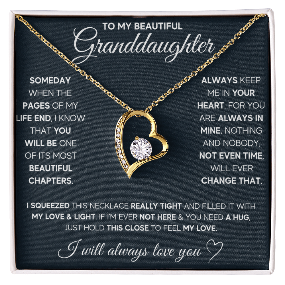 Gift for Granddaughter - I Will Always & Forever Love You - Necklace
