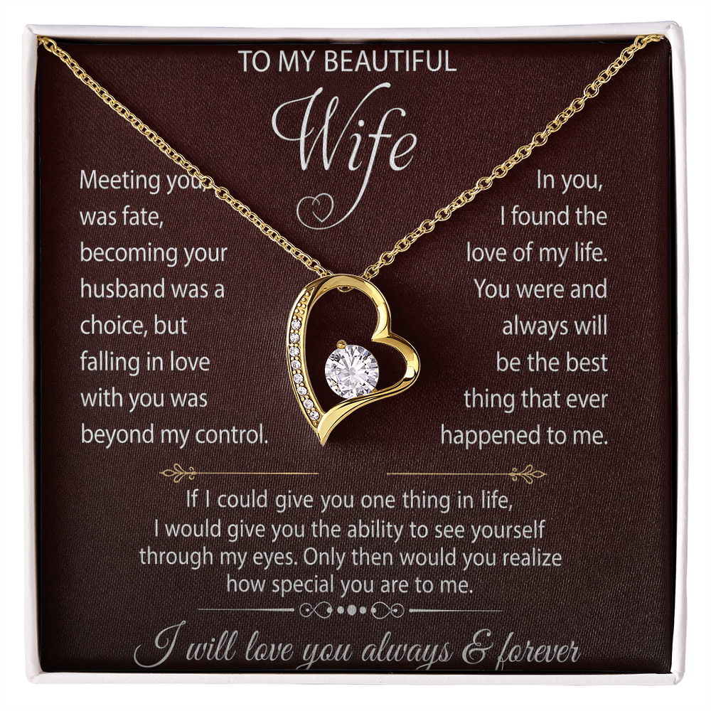 Forever Love Necklace Form Lover Husband for My Sweet Heart