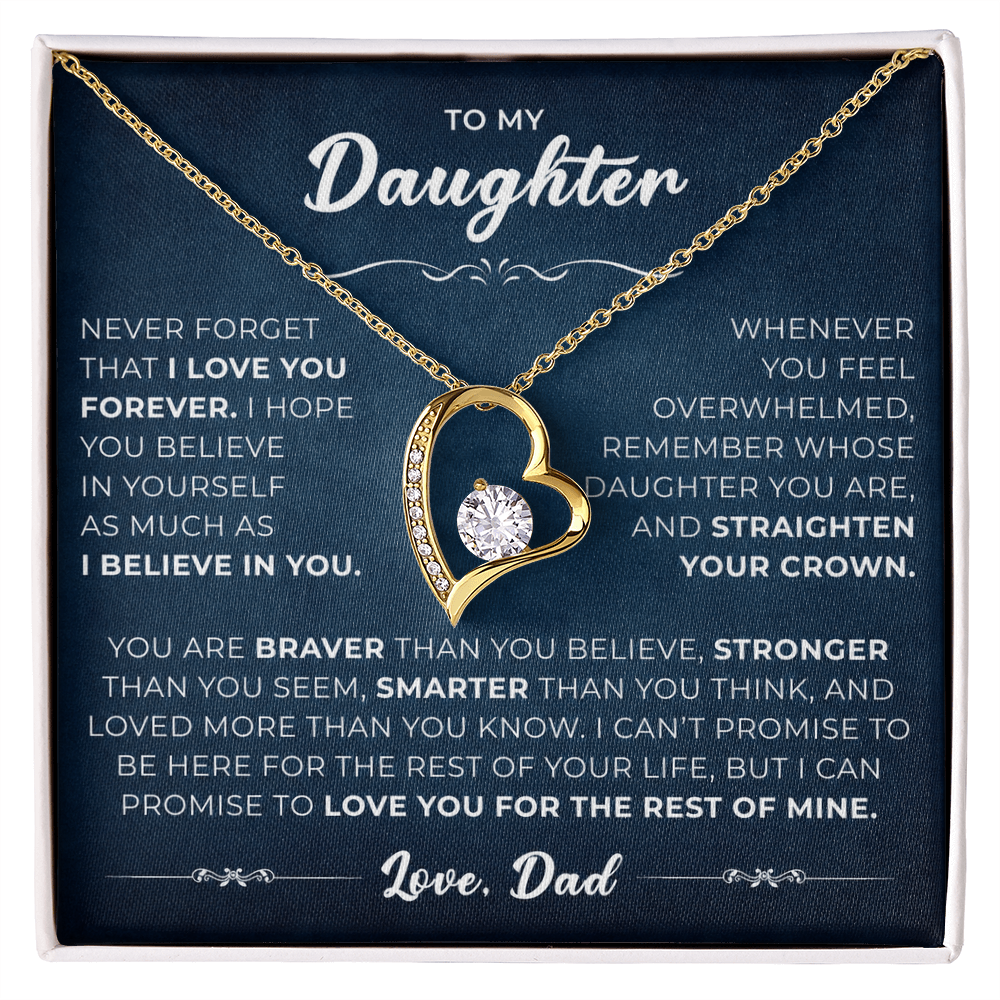 To My Daughter From Mom & Dad – Beautiful Jewelry Gift with Luxury Gift Box