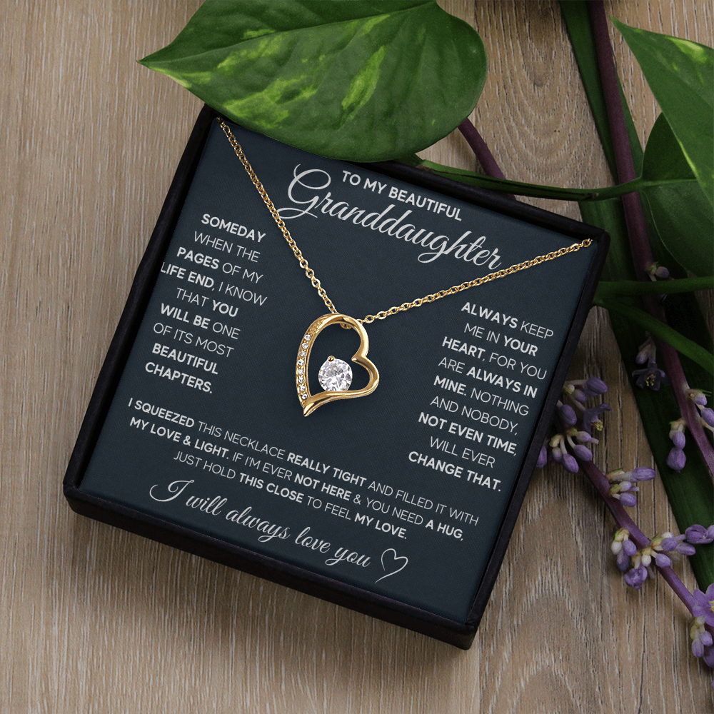 Gift for Granddaughter - I Will Always & Forever Love You - Necklace