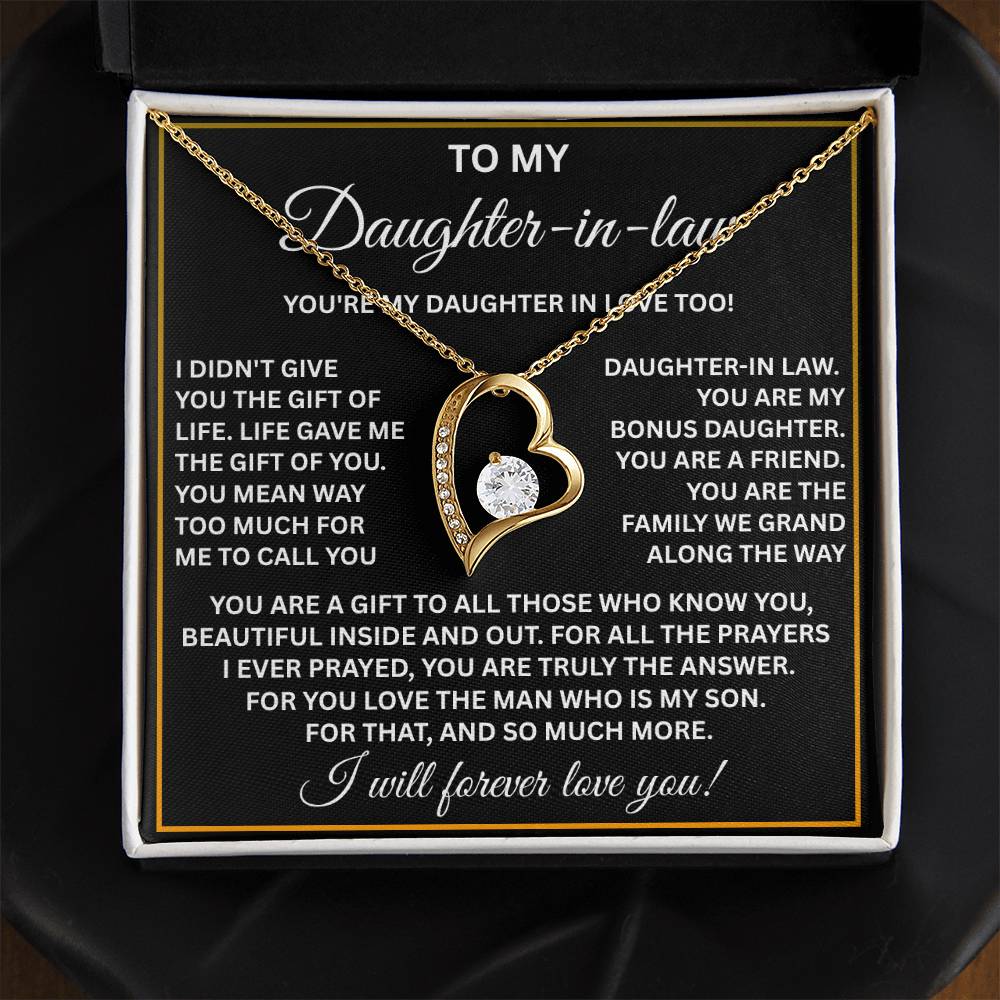 To My Daughter-in-law Necklace – Meaningful Gift from Mom or Dad