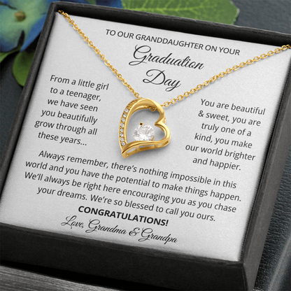 Granddaughter Graduation Gift from Grandma & Grandpa, Gift for Granddaughter Graduation