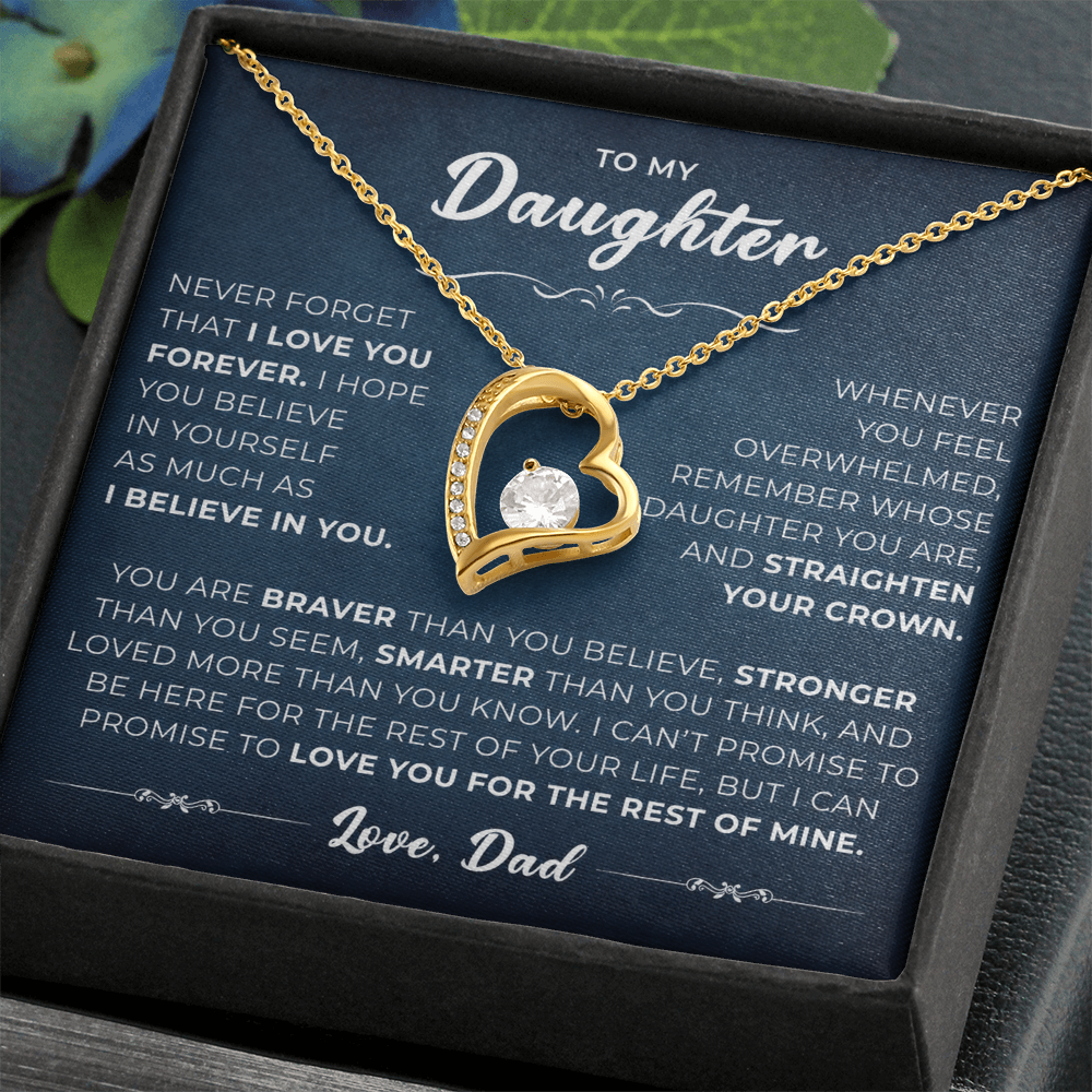 To My Daughter From Mom & Dad – Beautiful Jewelry Gift with Luxury Gift Box