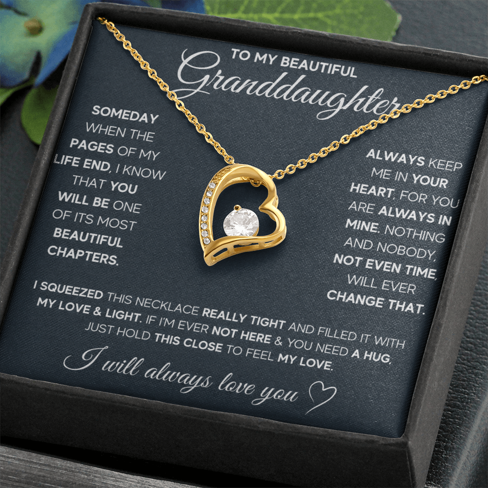Gift for Granddaughter - I Will Always & Forever Love You - Necklace