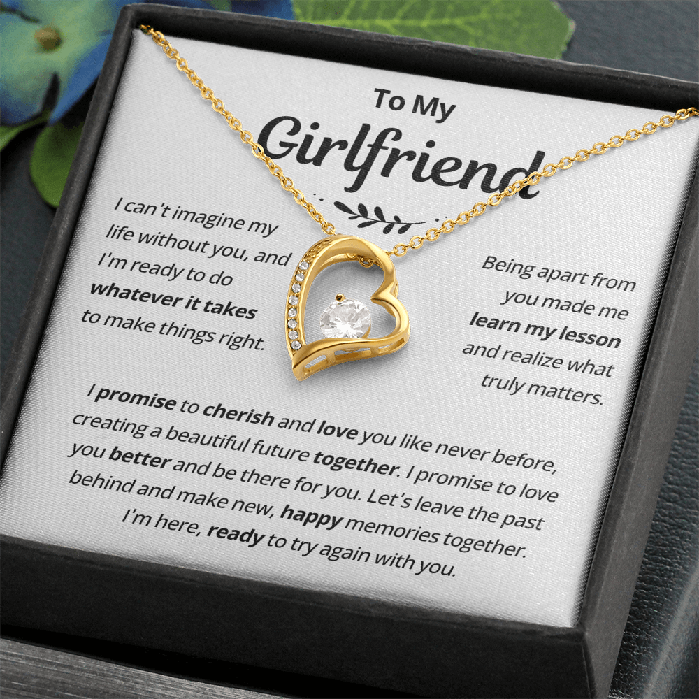 Girlfriend Necklace From Boyfriend, to My Love Necklace, Christmas Gifts